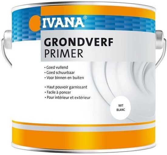 Ivana grondverf P972 wit (2500ml