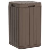 vidaXL Tuinafvalbak 38x38x65 cm Polypropeen Bruin