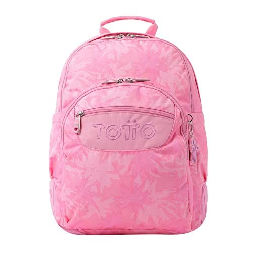 Totto schoolrugzak roze palmen - crayoles