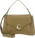 COCCINELLE Leren schoudertas handtas C-Me Handbag Grained Leather Seagrass kaki