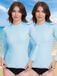 MEETYOO UV-shirt voor dames, UPF 50+, Licht Blauw, Maat S