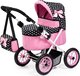 Bayer Design Poppenwagen Trendy - Zwart/Wit/Roze - 46 cm