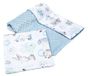 Kinderdeken Medi Partners Kinderdeken met kussen 100% Katoen Minky Grote Bilaterale Set 75x100 + 35x30cm Multifunctioneel Wieg en Kinderwagen