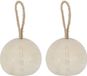 Best for Boots Deurstopper bal - 2 stuks - Wit - Rubber