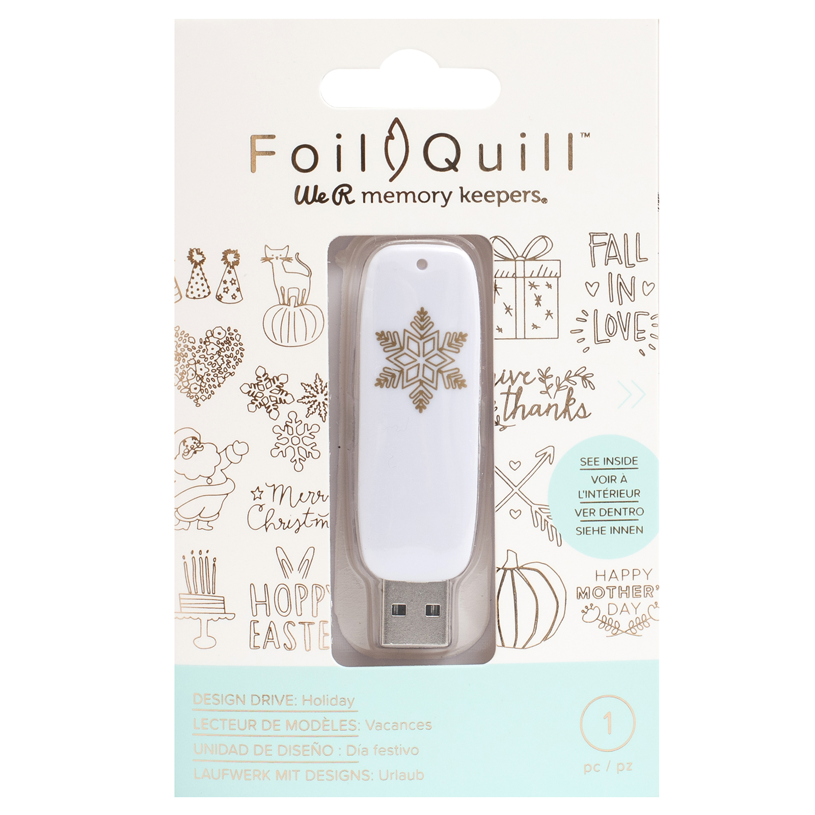 We R Memory Keepers Foil quill – usb art – holiday