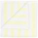 Blomus Arto set de 2 serviettes d'invités 30x50cm blanc / jaune transparent