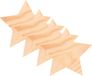 Glorex Hobby Houten hobby vormen sterren - 8 cm - 8x stuks - met ophang oogjes - zelf decoreren