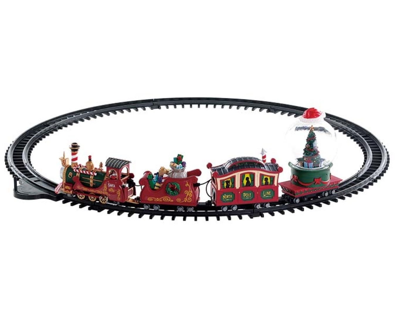 Lemax - 'North Pole Railway' - Verlichte trein met animatie & muziek/geluid - Werkt op batterijen