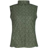 CMP Mouwloos bloesje voor dames, Maat XXL, Polyester, Gebloemd, Avocado/Pistacchio