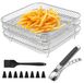 Set de 3 accessoires en acier pour friteuse à air chaud de 20 cm
