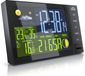 BEARWARE Funkweerstation met buitensensor, weerstation voor binnen en buiten, DCF-signaal radio-klok, kleuren display, thermometer, hygrometer