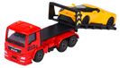 Jouet - Camion de dépannage avec remorque - 1:64 - Jaune - 2 pièces
