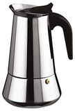 Ilsa Espressokan, roestvrij staal, zilverkleurig, 9 kopjes
