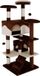 Markenlos Wan GmbH Krabpaal met 2 pluche ballen - 3 platforms - hoogte 130 cm - sisal en zacht pluche - bruin-beige