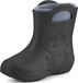 Ladeheid LA-CA-FrogWinter Bottes de pluie pour enfants - Caoutchouc - avec doublure intérieure - EVA - Doublure intérieure lavable - Carbone/Gris - 32/33