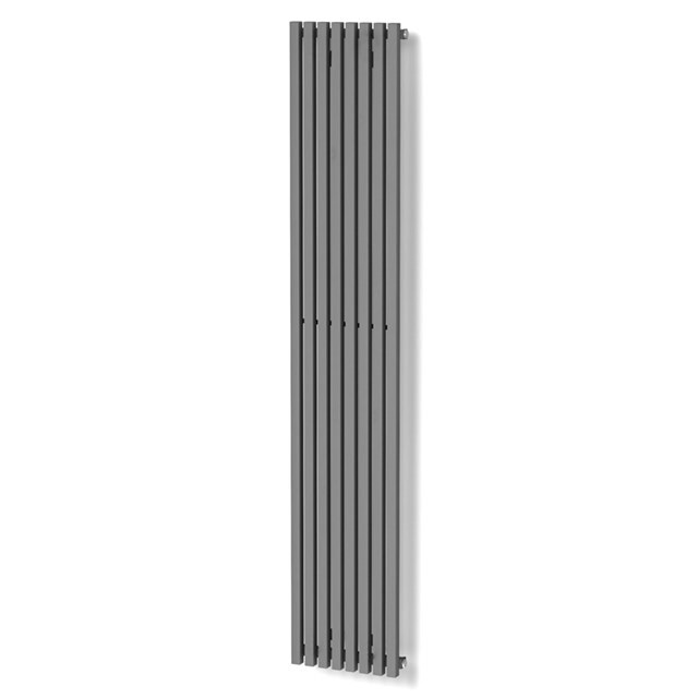 Maxaro Aluminium Designradiator Sol Lichtgrijs Metallic 1049 Watt 33,5x180cm Verticaal