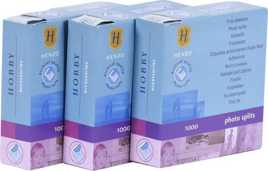 Henzo Photo Splits - 3 x 1000 stuks - Transparant