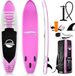SereneLife Opblaasbaar Stand-Up Paddleboard – Antislip SUP-board met peddel, pomp, leash en accessoires – voor volwassenen en jongeren