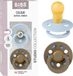 BIBS Colour Fopspeen - 18-48 mnd - 2-pack - Rond - Baby Blue/Dark Oak