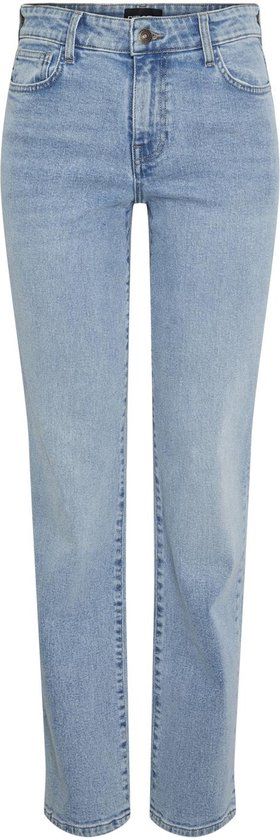 Pieces Jeans Pckelly Mw Straight Jeans - Light Blue Denim - W30/L32