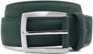 Suitable Riem Suède Leer Donkergroen - Maat 95 - Heren leren broekriem / broeksriem - Ceintuur - Riem casual