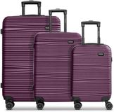 Redolz Essentials 16 3-SET 4 wielen Kofferset 3-delig - Harde bagage - TSA slot - burgundy