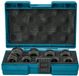 Makita Jeu de douilles à choc 1/2 carré | court | 9 pièces - E-16564