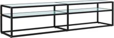 vidaXL Tv-meubel 180x40x40,5 cm gehard glas witmarmerkleurig