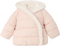 Vertbaudet Gewatteerde babyjas met capuchon roze (poederkleur)