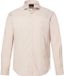 JP 1880 Heren Overhemd Lange Mouwen Haaienkraag Modern-Fit Zand 3XL