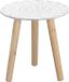 CEPEWA Support de plantes rond bois blanc/naturel 30 x 30 cm