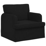vidaXL - Bank - Zwart - 84 x 80 x 85 cm - Stof