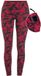 Rock Rebel by EMP Rode camo legging met steekzakken - Dames - M