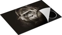 Chefcare Inductie Beschermer Gorilla - Zwart Wit - 75x50 cm - Inductie Mat