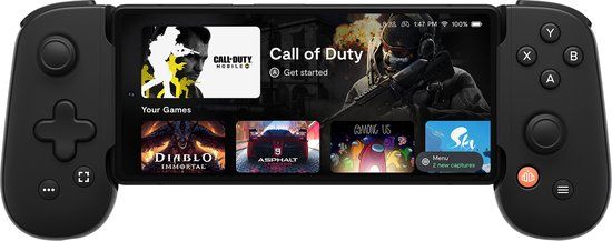 Backbone One (USB-C) Mobile Controller for iPhone 15 Series and Android (2nd Gen) - Black