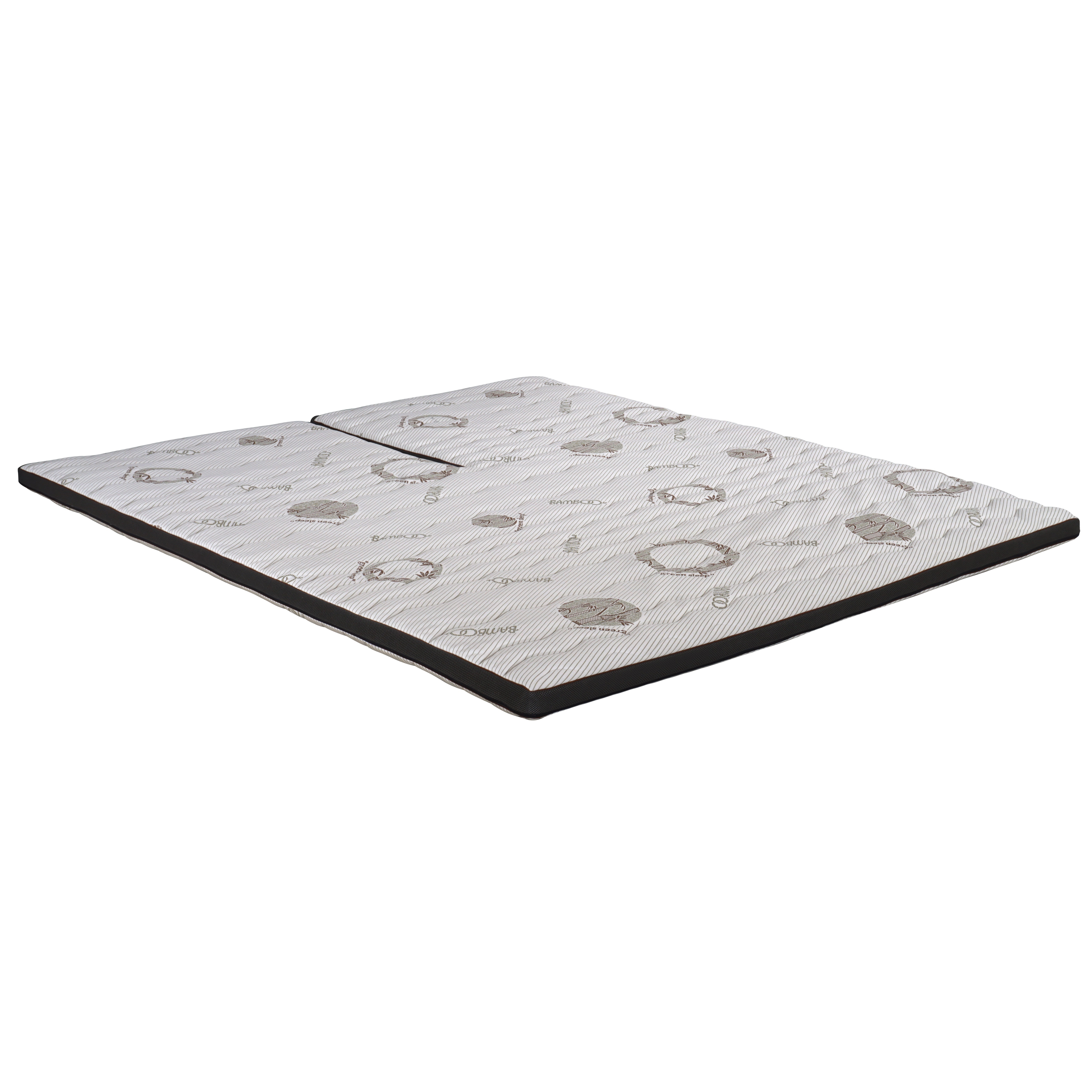 MatrasDirect splittopdekmatras Traagschuim NASA Bamboo Intense luxe 200 cm / 180 cm