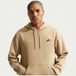 Nike Sweat à Capuche Club - Beige/Bleu Foncé, pointure Small