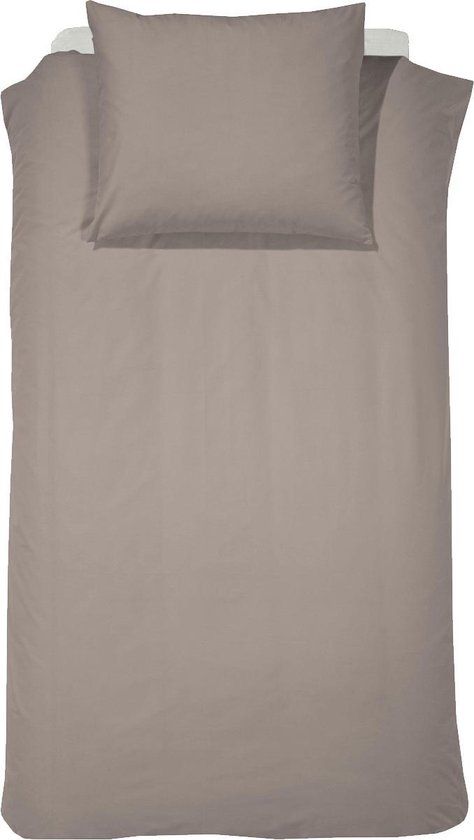 Cinderella Morning Dekbedovertrek - 1 Persoons - Flanel - Taupe - 140x200/220 cm