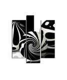 Homemania Wandrek, 3-delig, abstract, van MDF, meerkleurig, 57 x 0,3 x 60 cm