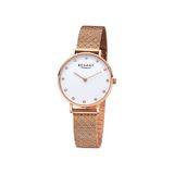 Regent Dameshorloge F-1329 Roze Staal Analoog Quartz