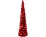 J-Line Arbre décoratif scintillant - Polystyrène - Rouge - Large
