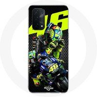 Maniacase Hoesje voor Oppo A74 5G Valentino Rossi motoGP 46 Snelheidsrijder