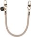 AVY Polsband Telefoonkoord | Tressé Beige | Kort Koord | Universeel voor alle Hoesjes | Geschikt voor iPhone, Samsung en meer | 32cm | Geweven Touw | Beige