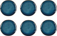 Medard de Noblat Vertigo Denim Dinerborden 27 cm - 6 delig - Blauw/Bruin - Steen
