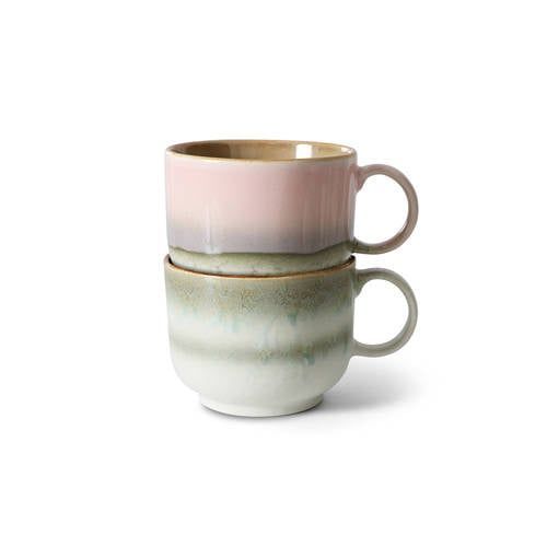 HKLIVING theemok 70s (Ø10,4 cm) (425 ml) (set van 2)
