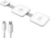 Nuvance Chargeur sans fil 3-en-1 - Chargeur rapide 15W - Blanc