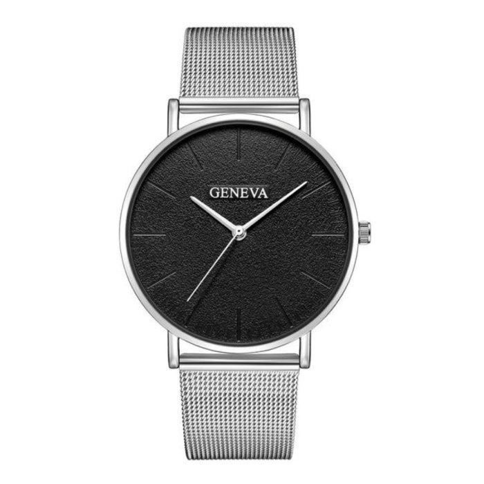 Geneva Luxe Dames Horloge - Anoloog Uurwerk Mesh Bandje voor Vrouwen