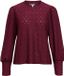Object Objlaila L/s Re Top Noos Truien & vesten Dames - Sweater - Hoodie - Vest - Bordeaux - Maat M
