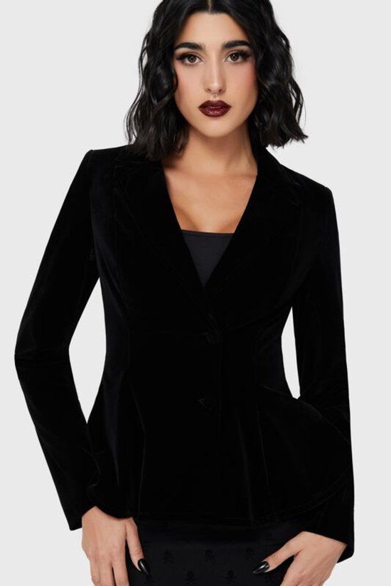 Killstar Veil Of Darkness Jacket Dames Blazer - zwart - L