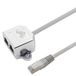 1aTTack.de Cat5e Cat5 kabeladapter patchkabel adapter telefoon - telefoon 0 1 m 1 stuk